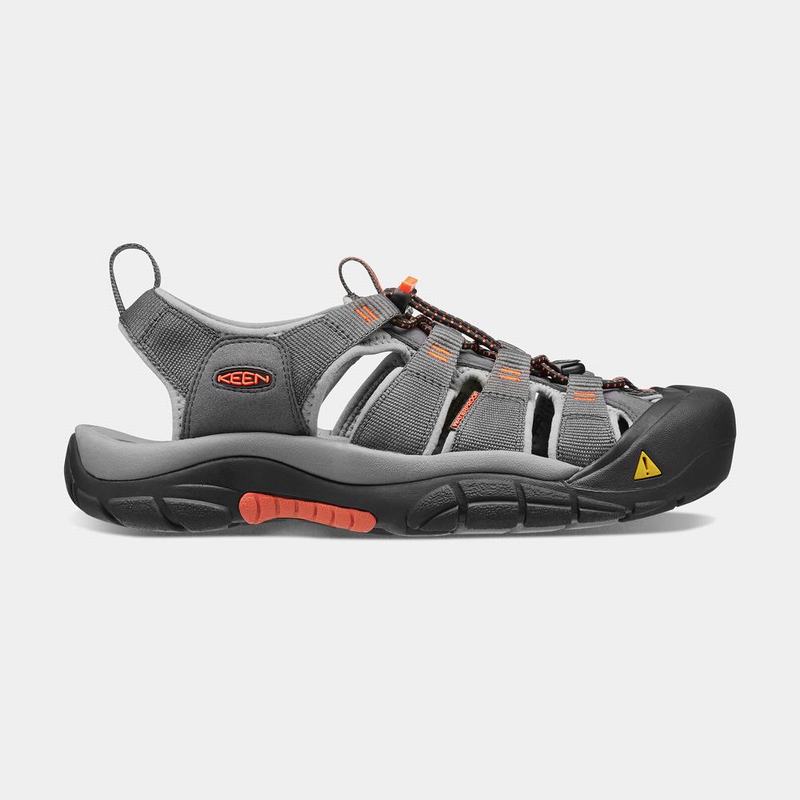 Keen Newport H2 - Erkek Sandalet - Gri/Turuncu - Türkiye (951347YXB)